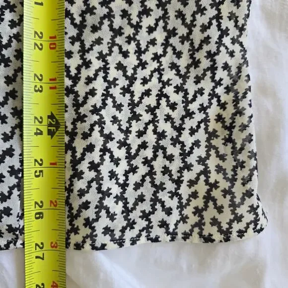 Reiss Lea Desert-trail Button Up Shirt Blouse Size US 10 Pleated Front Work - Picture 10 of 10